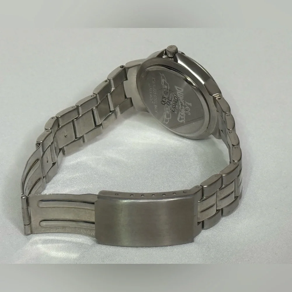 Vintage Lee‎ Dungarees Men's Silver Wristwatch Patriotic Face
